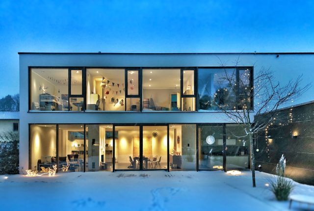 landscape photo of 2-storey smart house