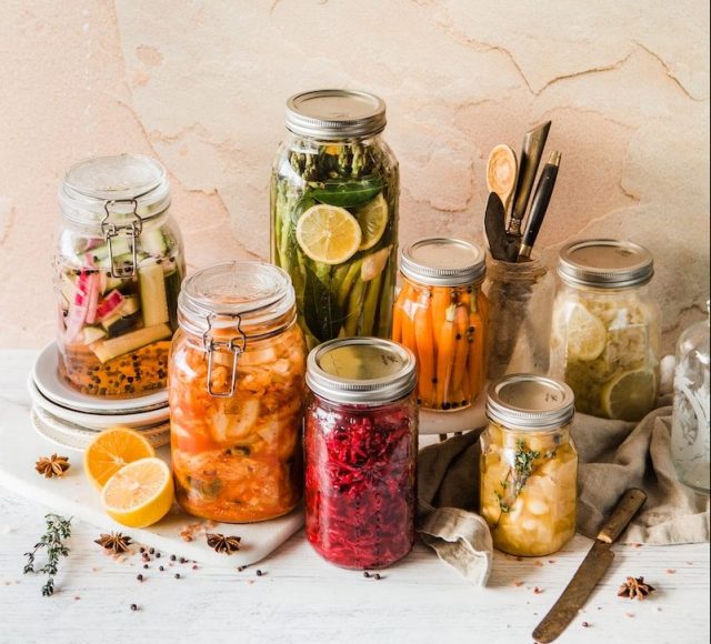 shallow focus photo of assorted jar lot